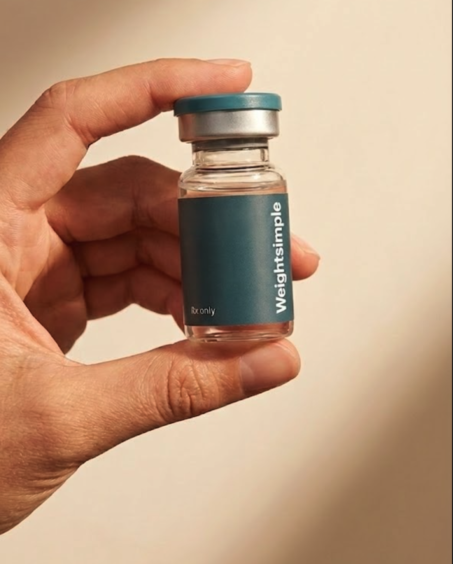 WeightSimple compounded semaglutide medication vial